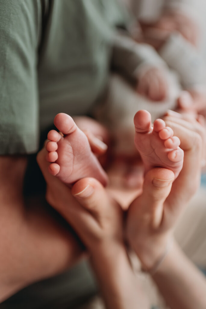 detail novorozeneckých nožiček